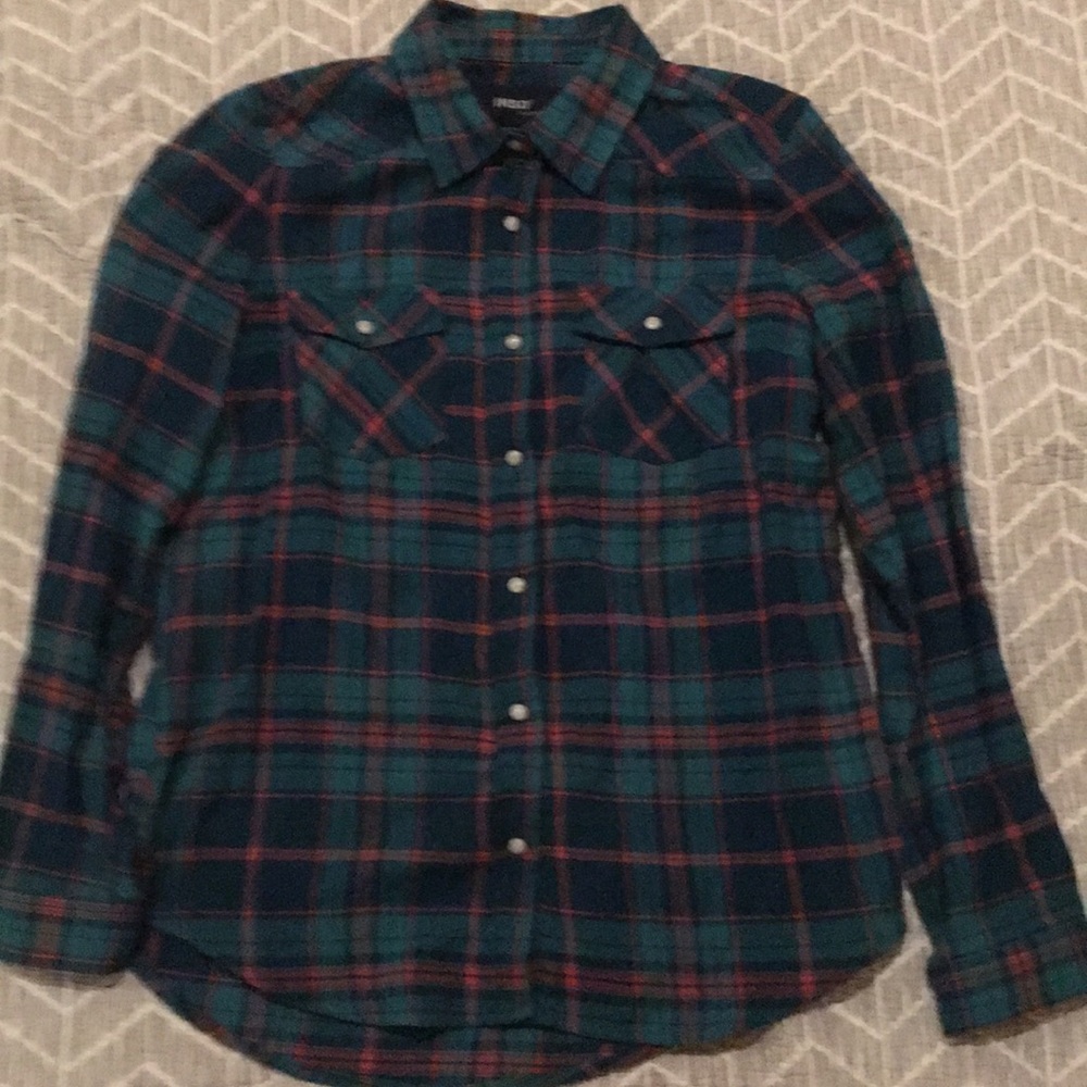 A funky green plaid shirt
